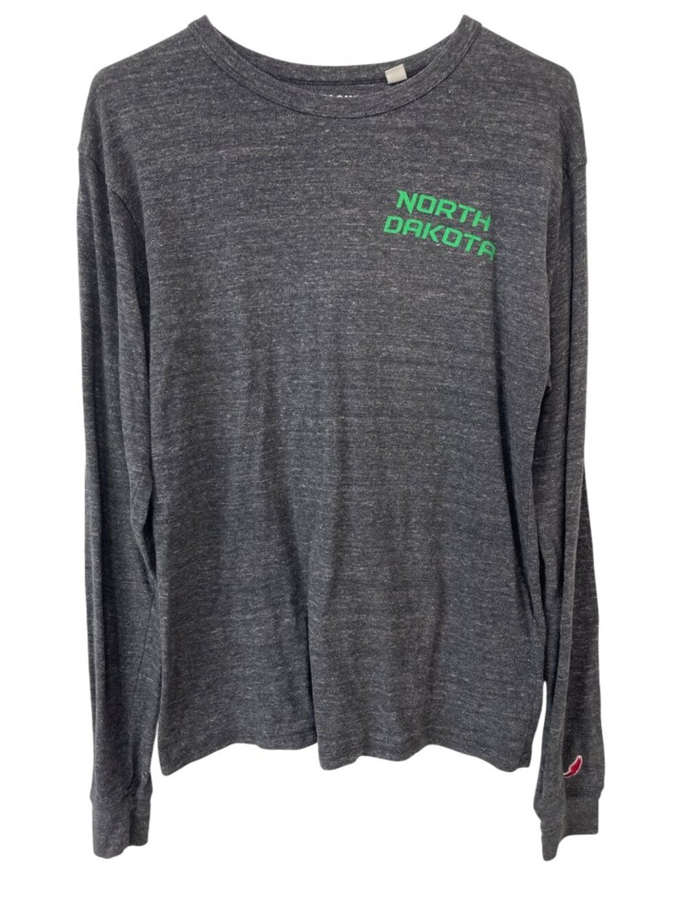 League Classic Fit Shirt Small North Dakota Crewneck Long Sleeve Tee Game Day